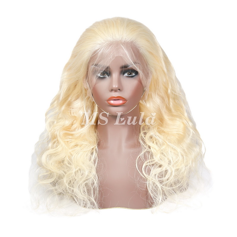 #613 Blonde Color Body Wave 360 Lace Frontal Wig - 图片 3